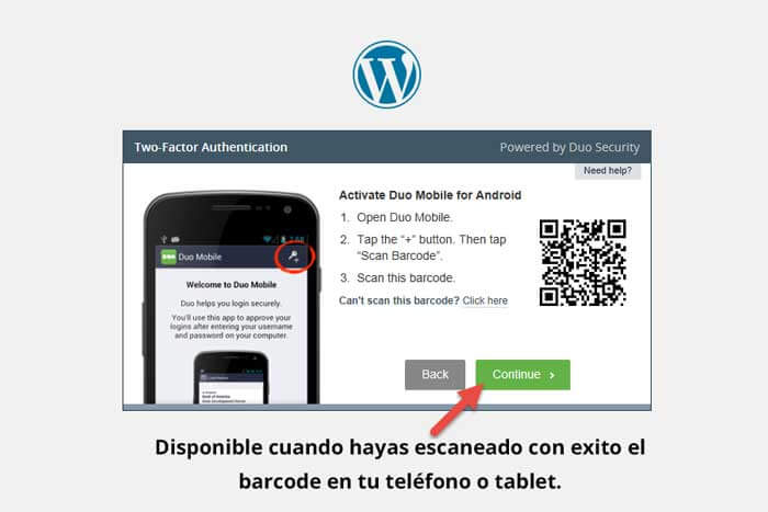 Cómo activar la verificación en 2 pasos en WordPress. ¡Doble seguridad, doble tranquilidad! 13 verificacion-en-2-pasos-en-wordpress-102