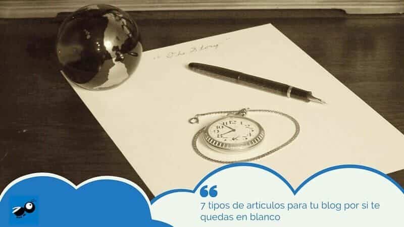 tipos de artículos para tu blog