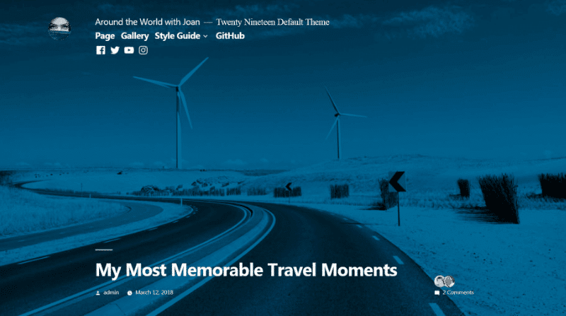 Twenty nineteen plantillas para wordpress gratis
