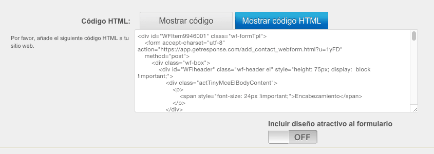 Cómo configurar Genesis Enews Extended para GetResponse 2 HTML del formulario Web en GetResponse
