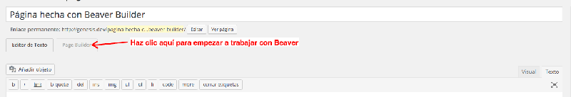 Con Beaver Builder construirás tus páginas mejor que un castor su presa 1 Empezar con Beaver Builder