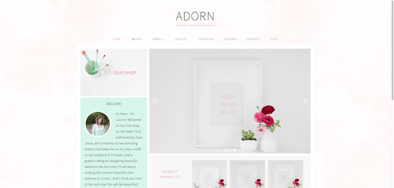 25 Child Theme Genesis para WooCommerce especiales 2 Adorn Genesis para Woocommerce