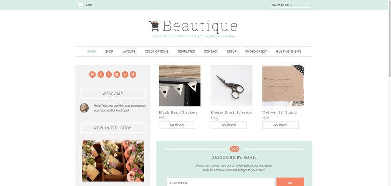 25 Child Theme Genesis para WooCommerce especiales 19 beautique