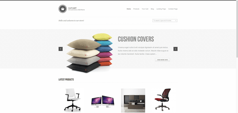 25 Child Theme Genesis para WooCommerce especiales 20 Clip Cart