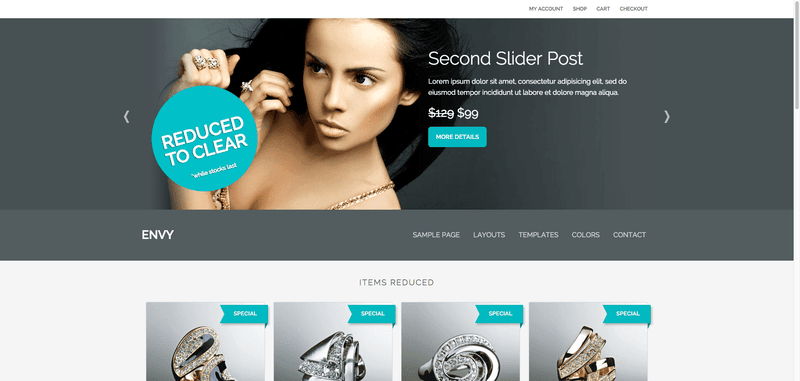25 Child Theme Genesis para WooCommerce especiales 1 Envy Child Theme Genesis para Woocommerce