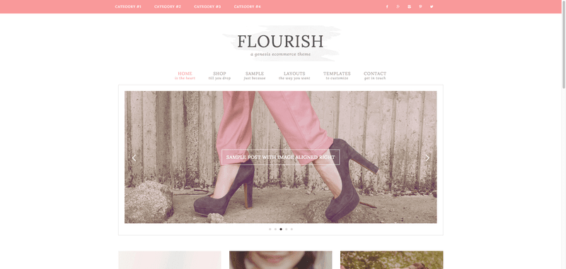 25 Child Theme Genesis para WooCommerce especiales 10 Flourish