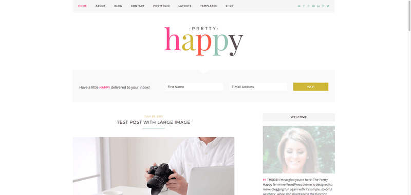 25 Child Theme Genesis para WooCommerce especiales 15 happy