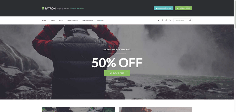 25 Child Theme Genesis para WooCommerce especiales 21 Patron
