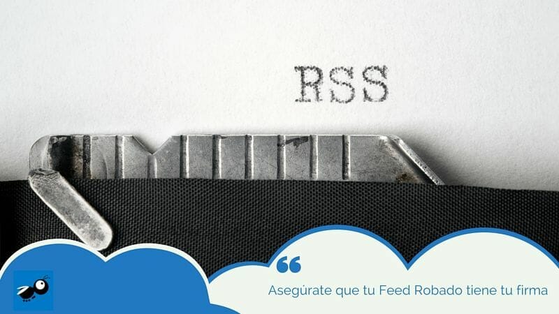 Inserta tu firma personalizada en tu RSS