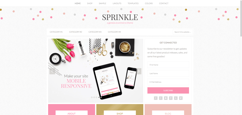 25 Child Theme Genesis para WooCommerce especiales 9 Sprinkle