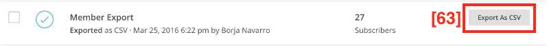 Descargar contactos CSV MailChimp Descargar contactos CSV MailChimp