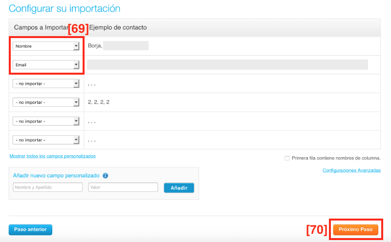 Guía para importar contactos Guía para importar contactos en GetResponse