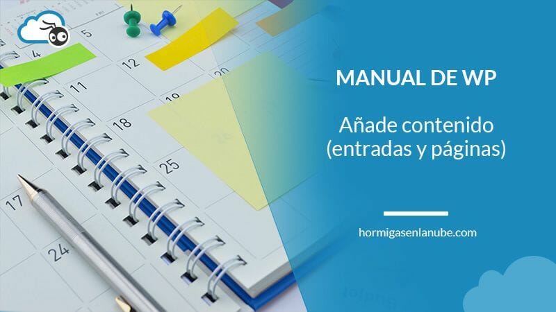 Añadir contenido a WordPress (Entradas y Páginas)