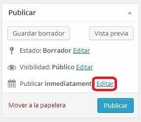 Cómo programar un post en WordPress 1 programar post wordpress