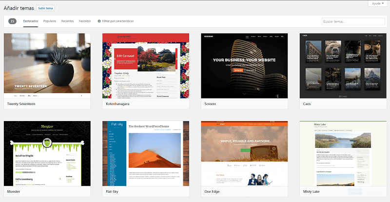 Cómo crear tu web profesional desde cero en 5 pasos y en menos de 30 minutos 4 añadir temas en WordPress