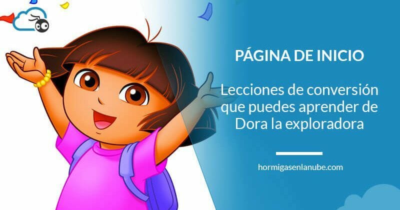 Por qué Dora la exploradora debería diseñar la página de inicio de tu web