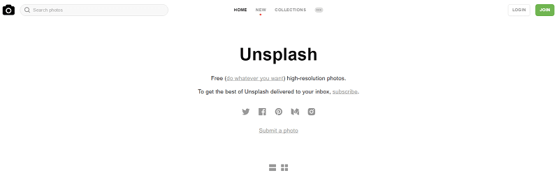 25 bancos de imágenes gratis para tu web o blog 3 Banco de imágenes gratis Unsplash