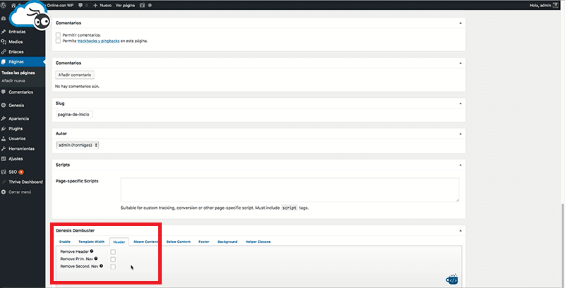 Cómo crear una página de inicio de alto impacto con Genesis y Beaver Builder 9 Parámetros página de inicio Beaver Builder