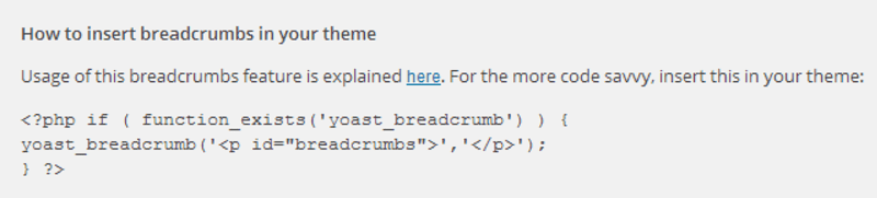 Breadcrumbs: activa las migas de pan de Yoast SEO en 6 pasos 2 Breadcrumbs en Yoast SEO