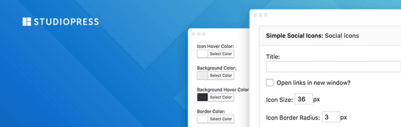 plugins para wordpress: Simple Social Icons