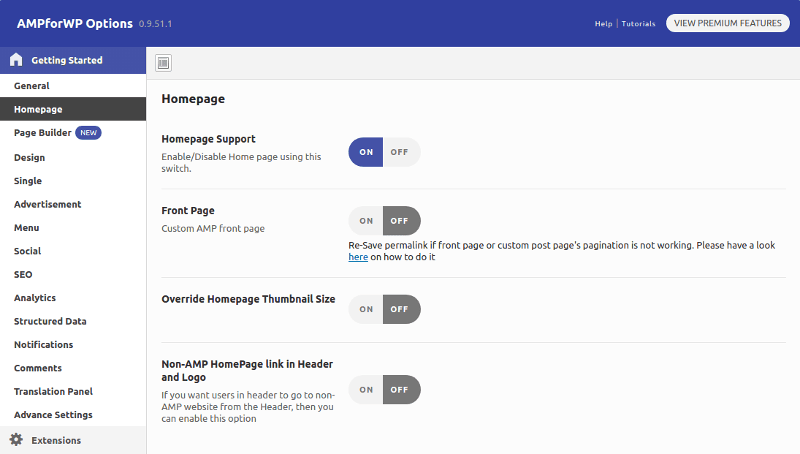 Megatutorial Google AMP (Accelerated Mobile Pages) para WordPress 5 AMP Homepage