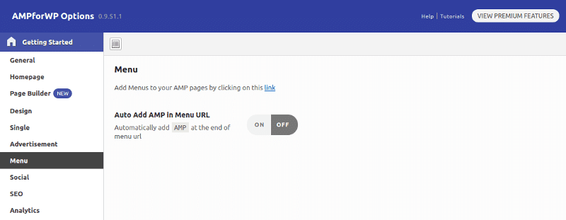 Megatutorial Google AMP (Accelerated Mobile Pages) para WordPress 12 AMP Menú