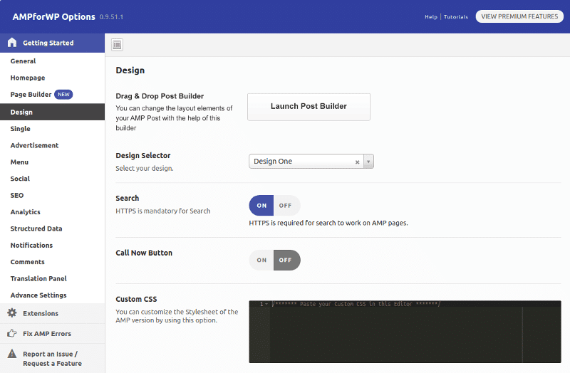 Megatutorial Google AMP (Accelerated Mobile Pages) para WordPress 8 AMP Personalizar diseño