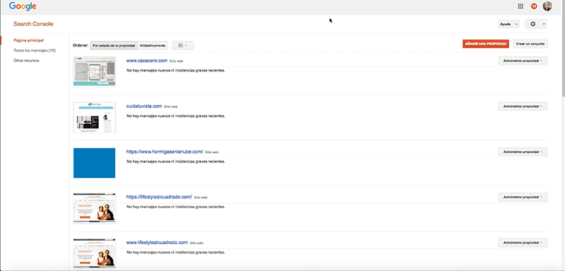 Google Search Console primeros pasos