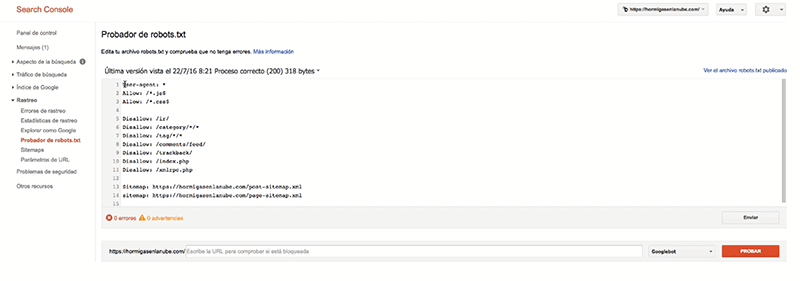 Google-Search-Console-probador-robots-txt