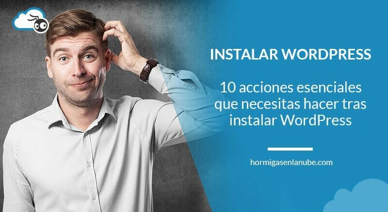 despues de instalar wordpress