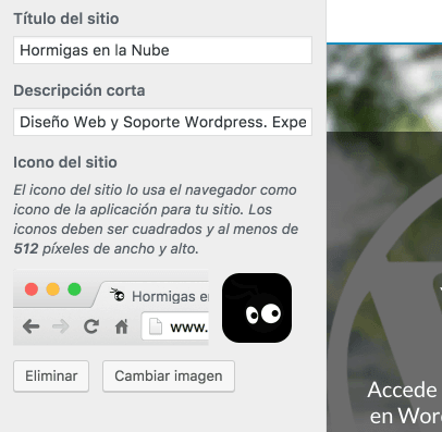 Personalizar favicon wordpress