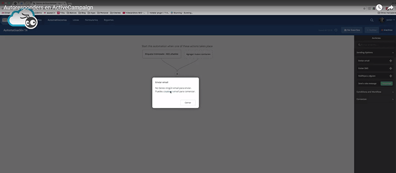 Cómo crear un autoresponder en Active Campaign paso a paso 8 crear-email-active-campaign
