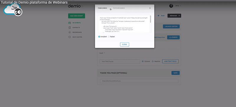 Demio: descubre cómo organizar un webinar de venta paso a paso 10 Demio función registro