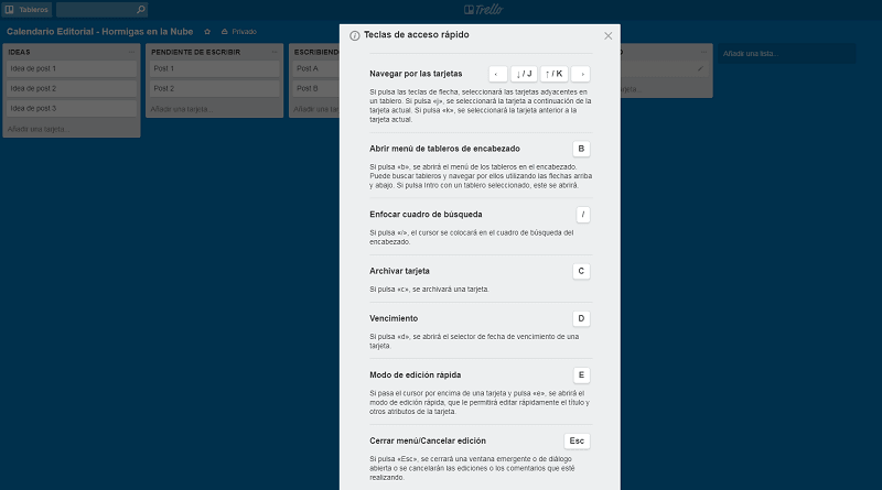 Trello: la herramienta para simplificar la gestión y la organización de tus proyectos y de tu negocio 14 atajos de teclado en Trello