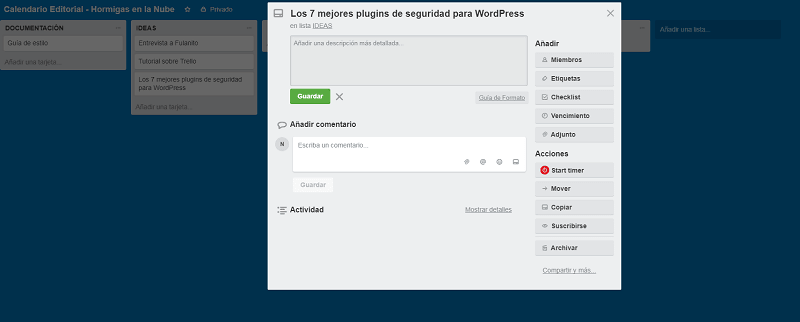Trello: la herramienta para simplificar la gestión y la organización de tus proyectos y de tu negocio 5 Tarjetas en Trello