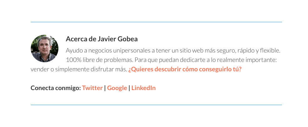 Caja de autor en WordPress: cómo socializarla si usas un tema Genesis 1 caja de autor en wordpress