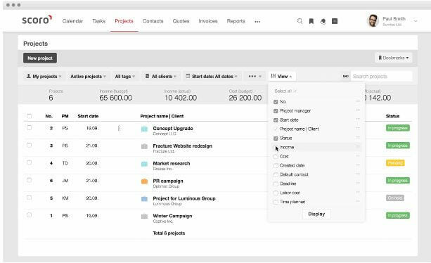 Las 20 mejores herramientas de gestión de proyectos para emprendedores digitales y pequeños negocios 10 Herramientas de gestión de proyectos: scoro