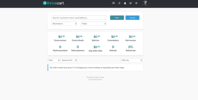 Transacciones en Thrivecart