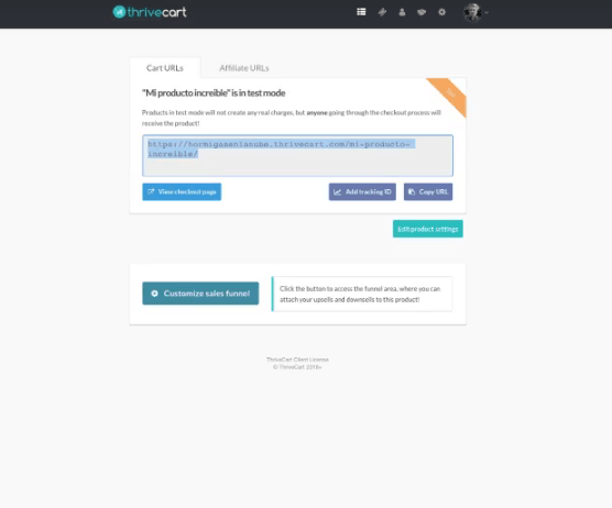 Programa de afiliados en Thrivecart