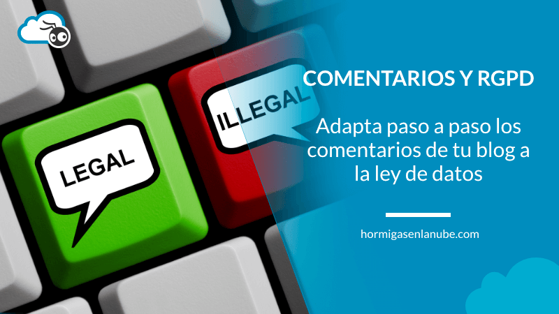 adaptar los comentarios del blog al rgpd