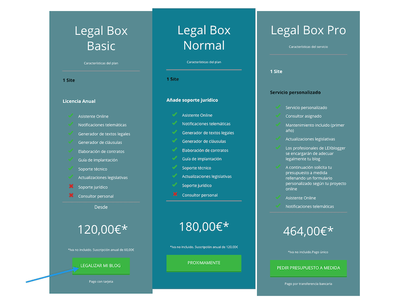 LEXblogger: la "sherpa-App" que te ayudará a adaptar la web de tu negocio al RGPD paso a paso 1 contratar lex blogger