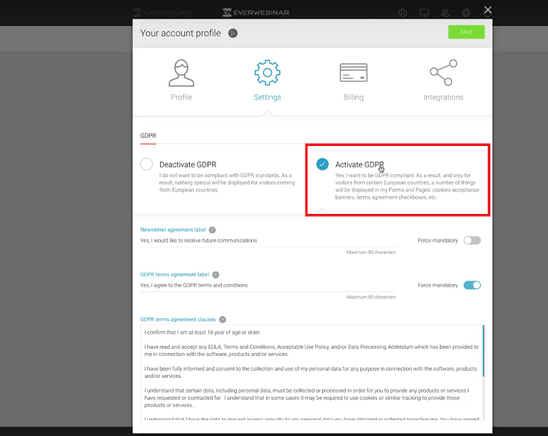 Paso a paso para adaptar un webinar al RGPD si usas Webinarjam, Everwebinar o Demio 1 Adaptar un webinar al RGPD con webinarjam