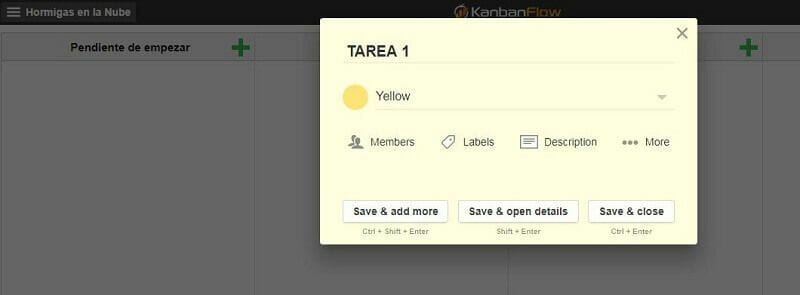 Tutorial de Kanban Flow: planifica proyectos, organiza tareas y gestiona como un PRO el día a día de tu negocio digital 7 Crear tarjeta en kanban flow