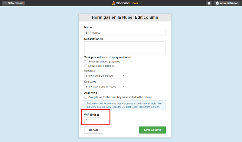 Tutorial de Kanban Flow: planifica proyectos, organiza tareas y gestiona como un PRO el día a día de tu negocio digital 6 Kanban Flow limitar tareas