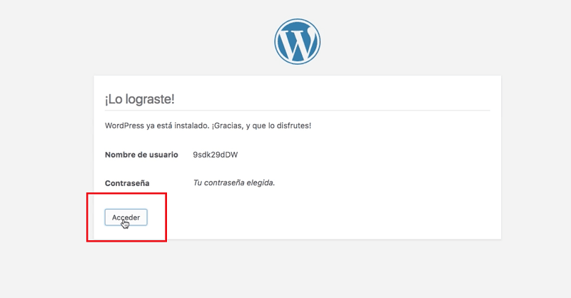 Cómo instalar WordPress paso a paso y desde cero en hosting de Raiola Networks 19 Instalar WordPress: acceder a wordpress