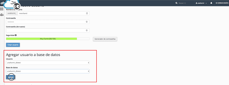 Cómo instalar WordPress paso a paso y desde cero en hosting de Raiola Networks 13 instalar wordpress: agregar usuario a base de datos