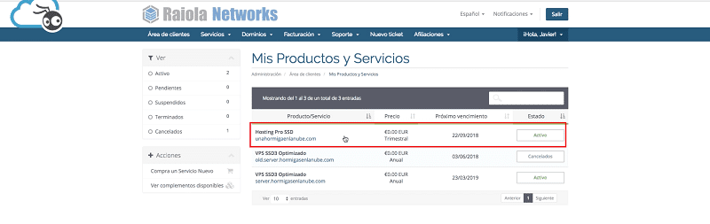 Cómo instalar WordPress paso a paso y desde cero en hosting de Raiola Networks 3 Instalar wordpress: elegir hosting