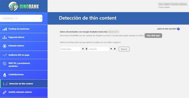 Cómo arreglar los “errores” SEO de una web a ojos de Google de un plumazo y ganar más tráfico para tu página 1 DinoRANK Detección de thin content
