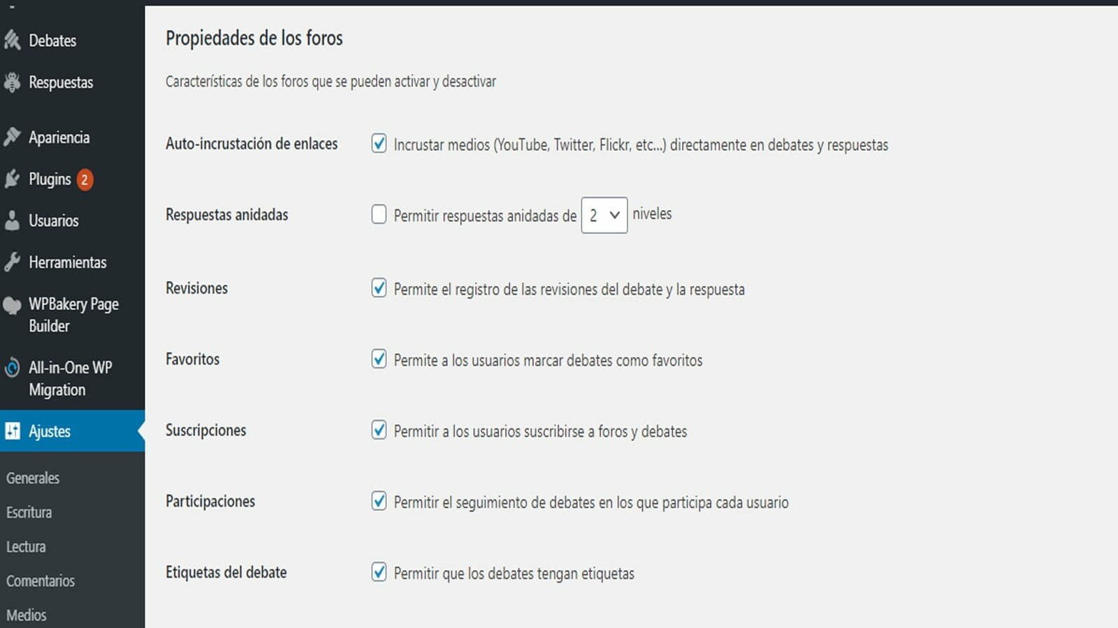 Cómo crear un foro con bbPress en WordPress para potenciar el aprendizaje de tus alumnos 5 bbPress foro wordpress plugin
