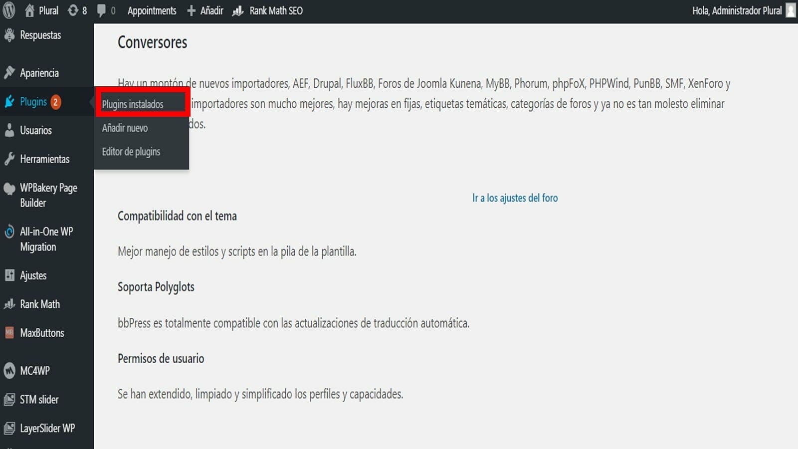 Cómo crear un foro con bbPress en WordPress para potenciar el aprendizaje de tus alumnos 2 bbPress foro